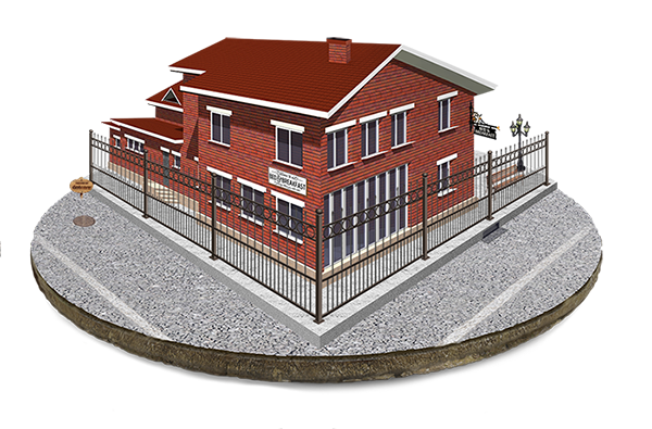 commercial ornamental steel fencing in Atlanta Georgia