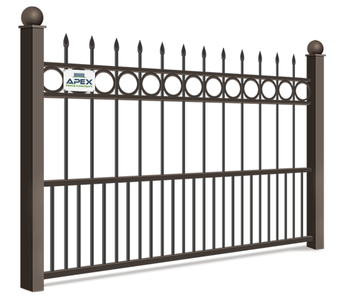 Ornamental steel fencing features popular with Atlanta Georgia homeowners