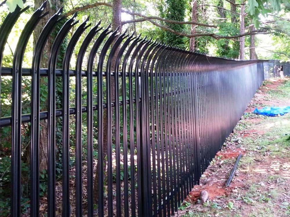 Ornamental steel fence options in the atlanta-georgia area.