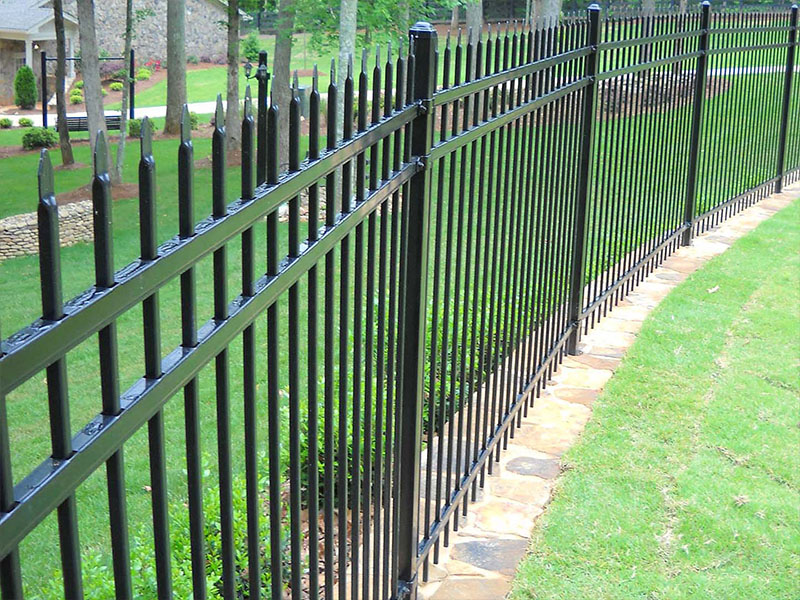 Aluminum fence options in the Atlanta Georgia area.