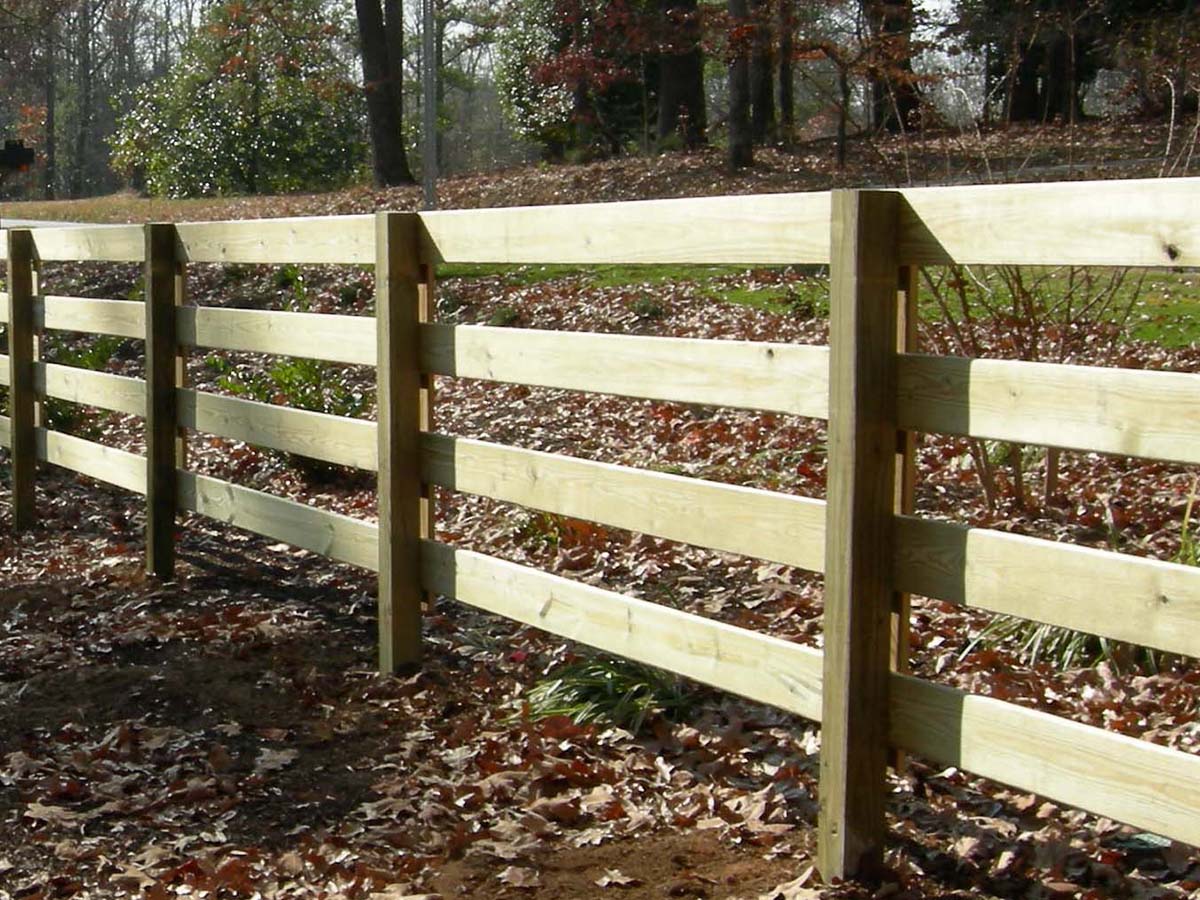 Atlanta GA Ranch Rail wood fence