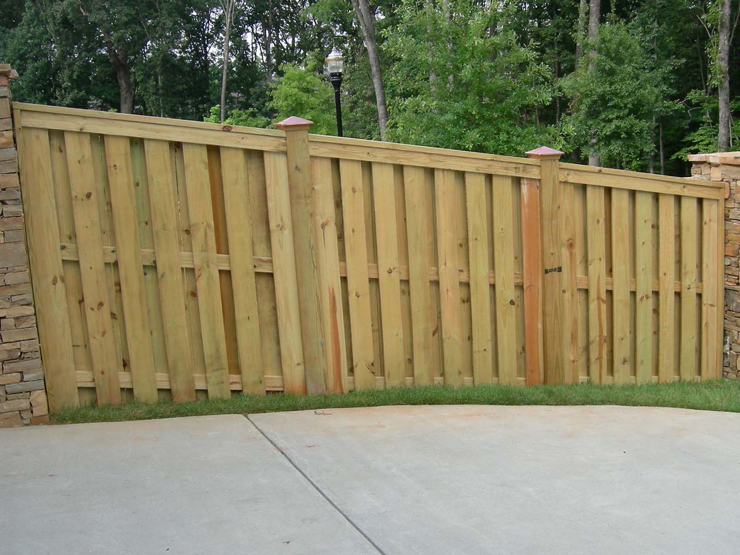 Wood fence options in the Atlanta Georgia area.