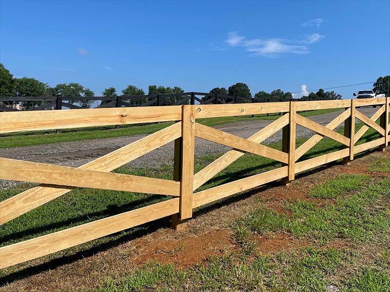 Decorative Fence Example in Mableton Georgia