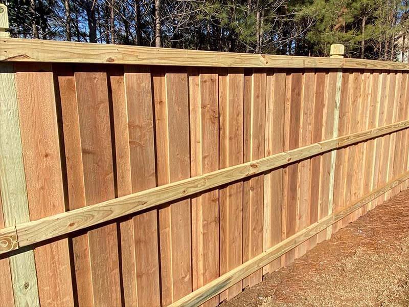 Privacy Fence Example in Milton Georgia