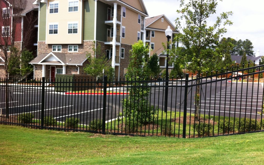 Commercial Student Housing Perimeter Fencing - Kennesaw