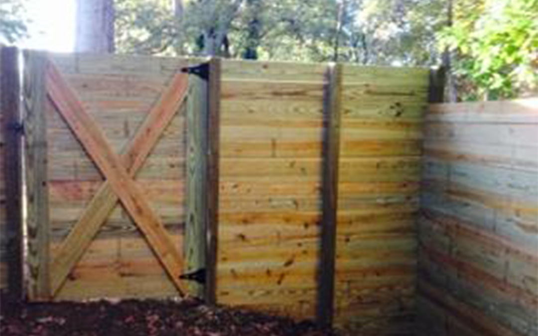 Horizontal Wooden Privacy Fence