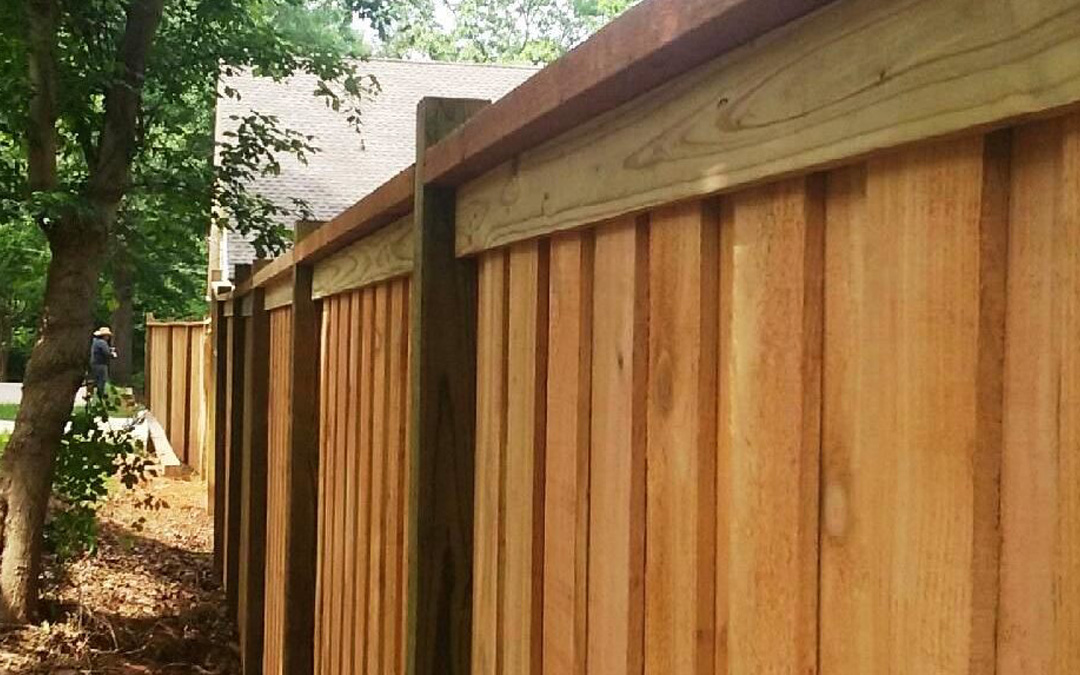 Wood Board on Board Privacy Fencing in Kennesaw