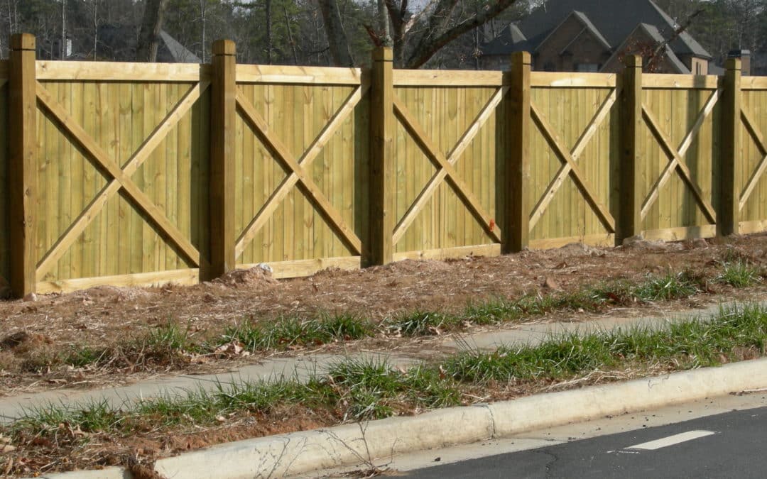Marietta Georgia X-Brace Privacy Fence Project